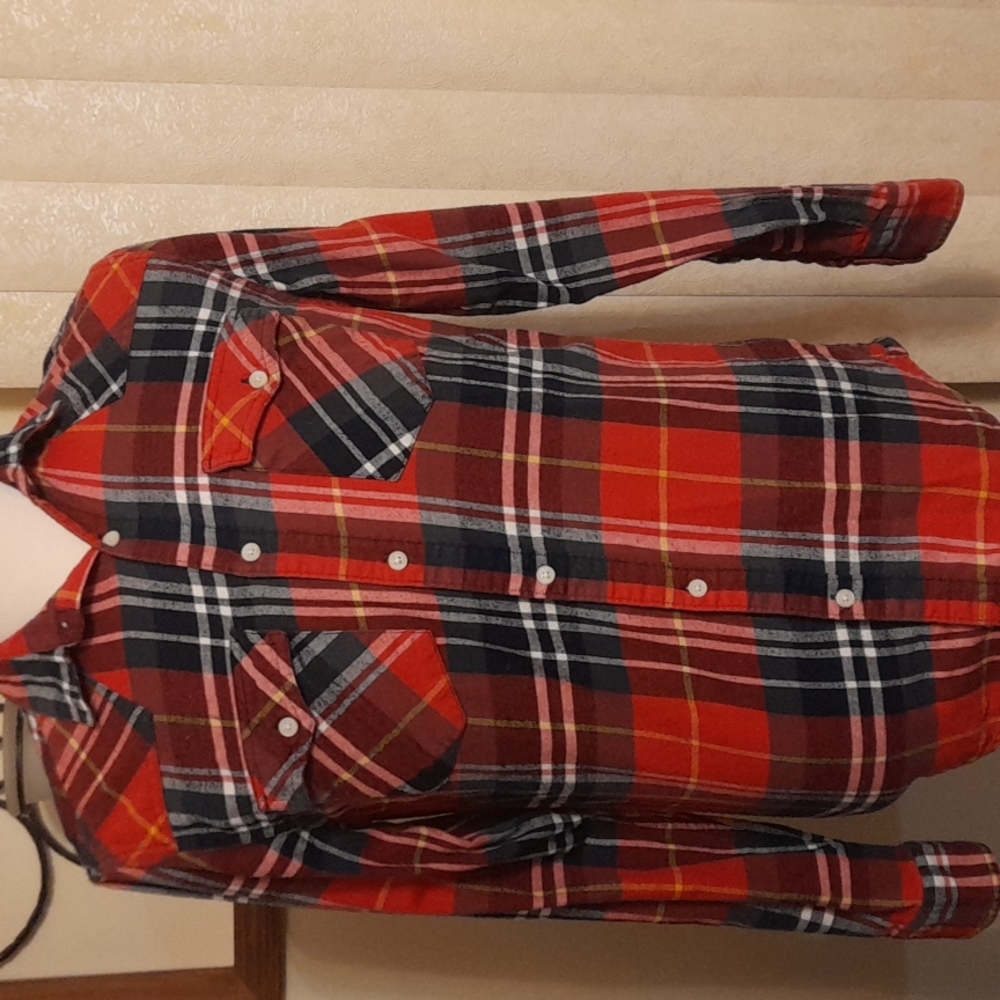 Men Plaid Flannel Button Down Shirt by Urban Pipeline Size S Pre-loved - Picture 5 of 6